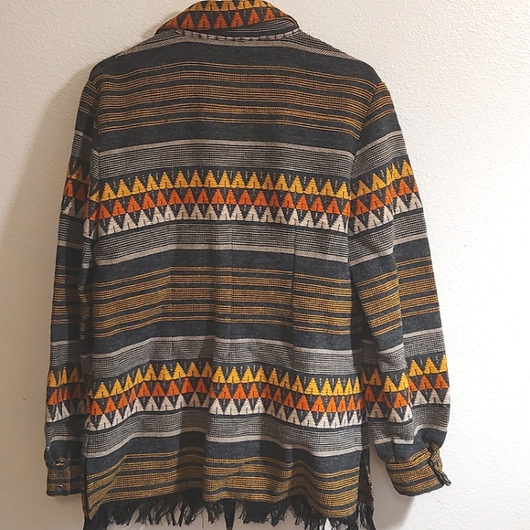 Vtg wool blanket jacket - Picture 6 of 8
